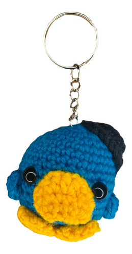 Hermoso Llavero Perry El Ornitorrinco Tejido A Mano Crochet