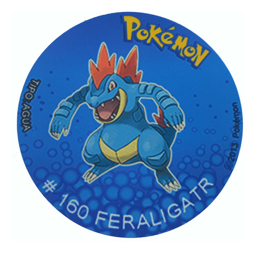 Mousepad De Tazo Pokemon Modelo #160 Feraligatr