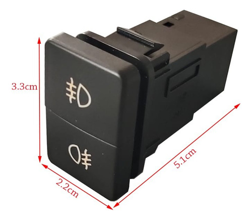 Boton Interruptor Switch Neblinero Doble 12v 24v Universal
