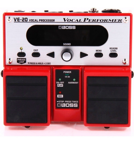 Boss Ve-20 Pedal Processador De Vocal  + Fonte Psa Original