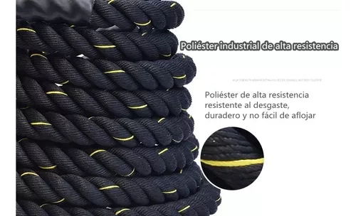 Cuerda De Azote 9 Metros Battle Rope Cuerda Crossfit Gym