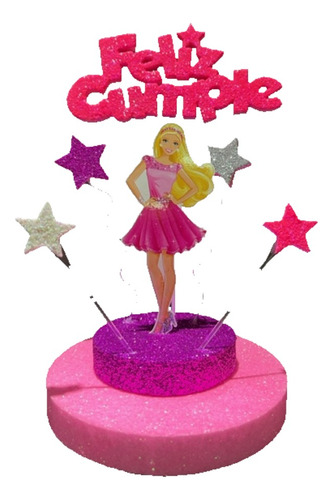 Adorno De Torta - Estilo Muñeca Barbie