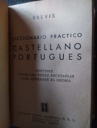 Diccionario Práctico Brevis Dúplex Portugués Castellano (Usado)
