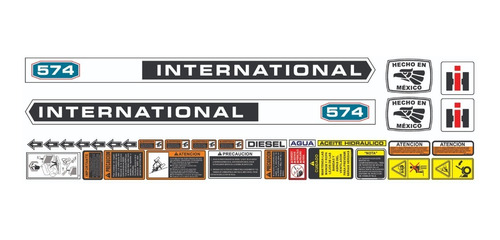 Calcomanias Para Tractor Agricola International 574