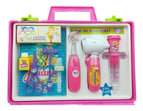 Valija Juliana Doctora Grande Con Accesorios Luz Y Sonido