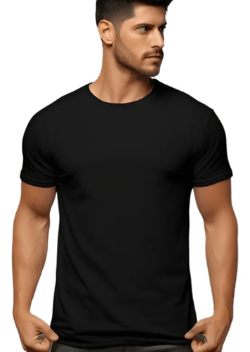 Camiseta Masculina Algodão Básica Camisa Atacado 30.1  Lisa