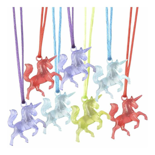 Collar Unicornio Para Niño Juego 12 Joya Juguete Niña Fiesta