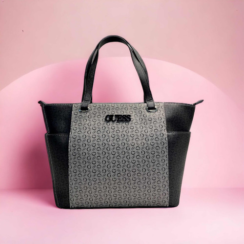 Bolsa Tote Guess Tote Color Gris Oscuro