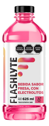 Bebida Hidratante Flashlyte Fresa 625ml 6 Pack