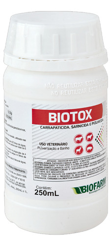 Biotox Carrapaticida Pulverização E Banho 250ml