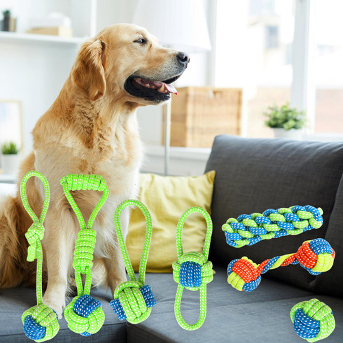 Cuerda De Juguete Para Perros, Juguetes De Cuerda Verde Rojo
