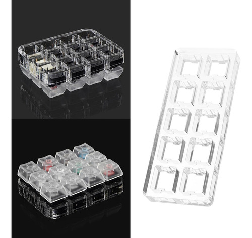5 Base De Probador De Interruptor Transparente Tablero 2x5