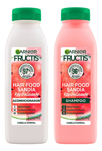 Shampoo + Acondicionador Garnier Hair Food Sandía 300 Ml