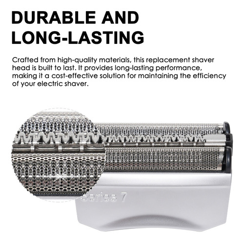 Z Cabeça De Barbear Elétrica Dos Anos 70 Para Braun Series 7