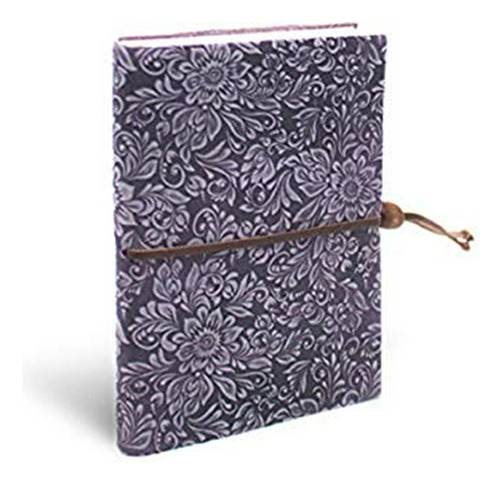 Cuadernos - Leather Notebook Suede Cover With Ruled-lined Pa