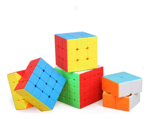 Paquete De 4 Cubos Tipo 2x2, 3x3, 4x4, 5x5 Favorito