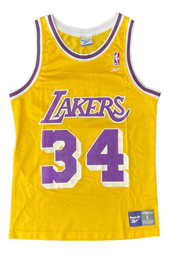 Camiseta De La Lakers,#34 Oneal, Año 2004, Talla L