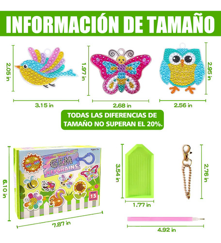 15 Kit Niños Diy Pinturas Diamante 5d Decorativas Pegatinas