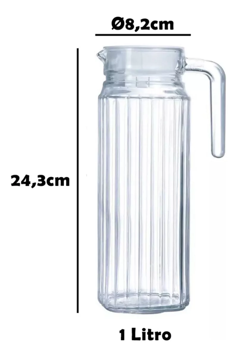 Terceira imagem para pesquisa de jarra de vidro 1 5 litros