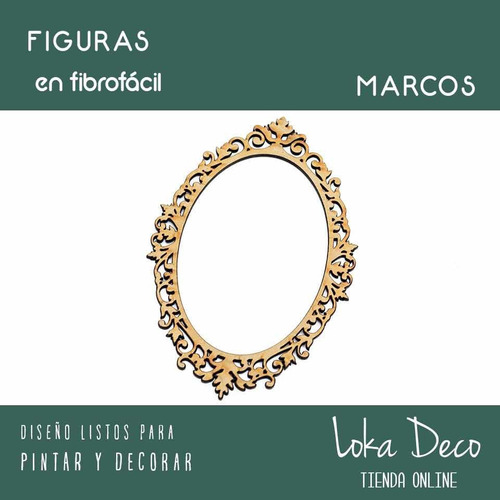 Marcos Calados Vintage Fibro Fácil 15cm - X5 Unidades