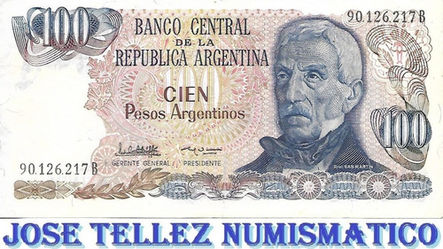 Bottero 2624 $ 100 Pesos Argentinos Mb+ Palermo