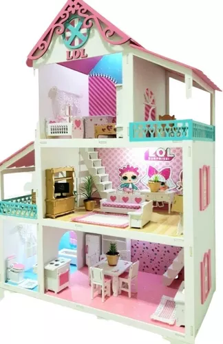 Casa de Boneca grande Barbie0 Altura , completa, nome e luz