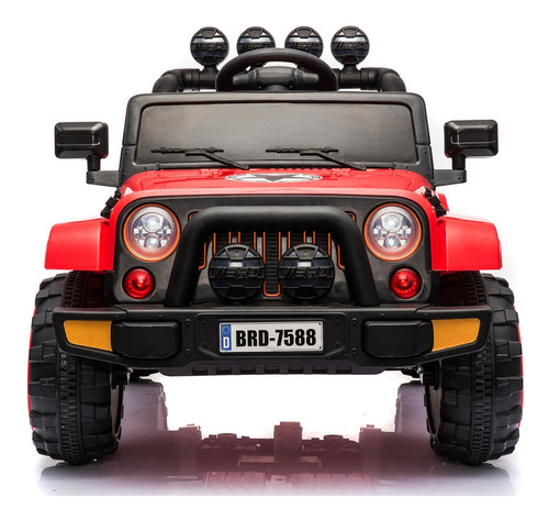 Carrinho Elétrico Infantil Jipe Vermelho 2 Motores Potente