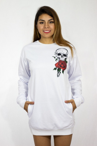 Maxi Sudadera Sublimada Cráneo