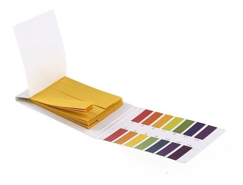 Imagen 1 de 10 de Papel Tornasol Medidor De Ph Paquete De 80 Tiras