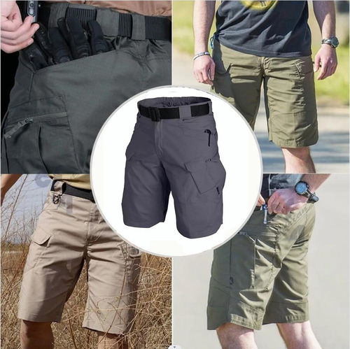 Pantalones Cortos Tácticos Militares Impermeables A La Moda