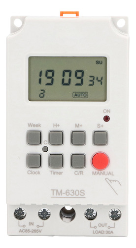 Segundo Ajuste Temporizador Digital Abs 7 Días Programable