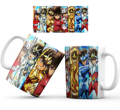 Mug Pocillo Los Caballeros Del Zodiaco Taza Ref041