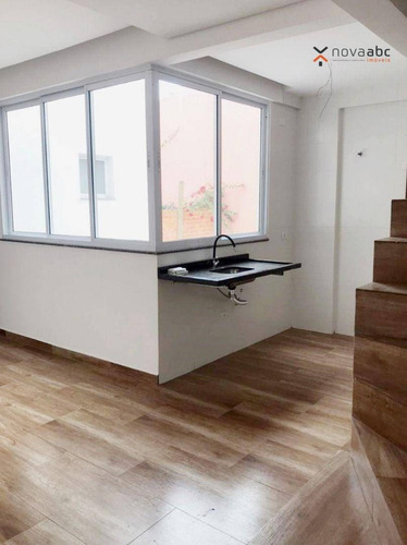 Cobertura Com 2 Dormitórios À Venda, 106 M² Por R$ 450.000,00 - Jardim - Santo André/sp - Co1142