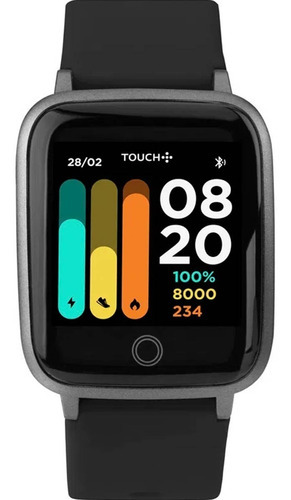 Smartwatch Touch Digital Inteligente Troca Pulseira Twgoah Cor Da Caixa Preto Cor Da Pulseira Preto Cor Do Bisel Preto