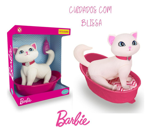Gata Da Barbie - Cuidados Com Blissa - Gata Faz Xixi - Pupee