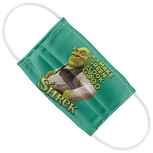 Shrek Buen Estado 1 Capa Mascarilla Reutilizable Que Cu...