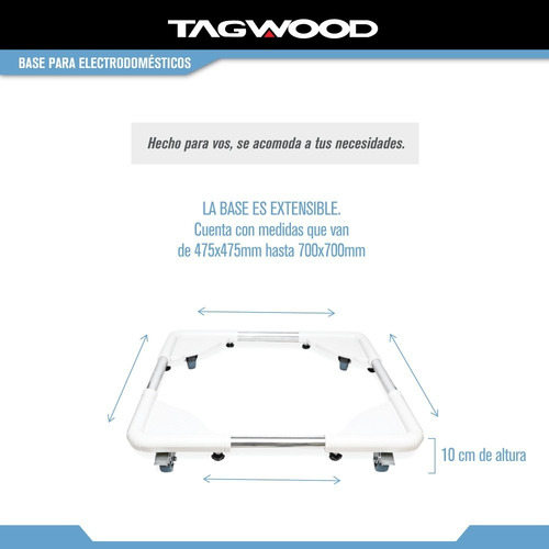 Imagen 3 de 10 de Base Para Electrodomésticos Tgw