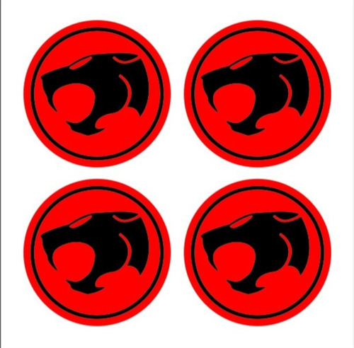 4 Calcomanías Logo Thundercats 5 Cm. 