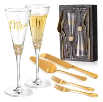 Comprar Exclusivas 2 Copas De Para Brindis Boda Novios Con Servidor