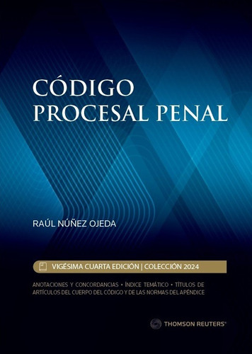 Código Procesal Penal 2024 Profesional  Thomson Reuters