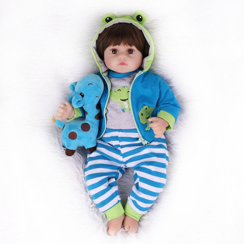 Npkdoll Muñeca Renacida Bebe Vinilo De Silicona Suave 48cm