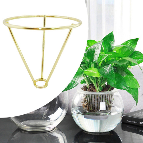 Soporte De Triángulo De Plantas Hidropónicas En El Oro