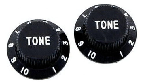 Knob Tone Plástico All Parts Para Strato Preto (par)