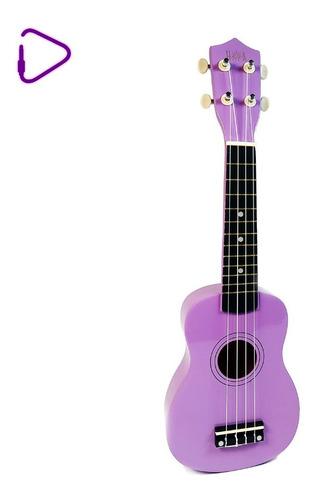 Ukelele Lila Soprano Con Funda Hoa Hcus-l