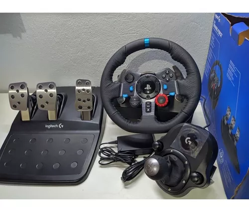 Volante Logitech G923 com pedal + Câmbio Driving Force Shifter para PS5 PS4  PS3 e pc em Promoção na Americanas