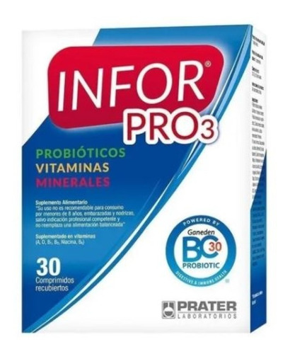 Multivitaminico Infor Pro3 Vitaminas,minerales Y Probioticos