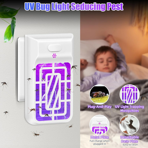 Lámpara Bug Zapper Uv Para Matar Mosquitos Y Trampas Para Fr