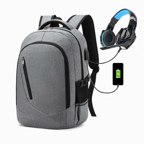 Mochilas Escolares Juveniles Con Cargador Usb Y Auriculares