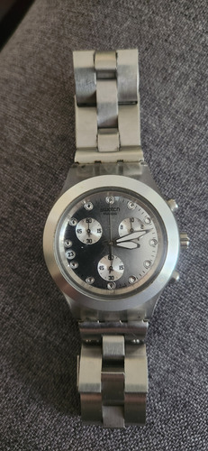 Reloj Swatch Plateado Original Usado