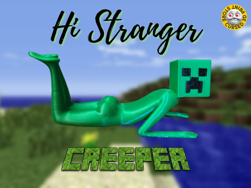 Hola Extrao Minecraft Creeper- Figura Plastica